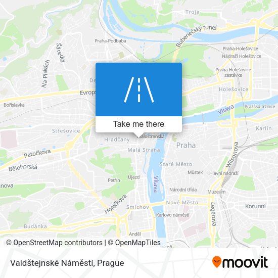 Valdštejnské Náměstí map