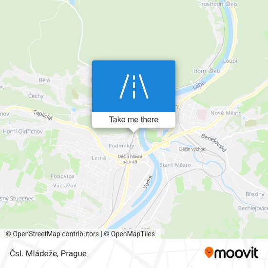 Čsl. Mládeže map