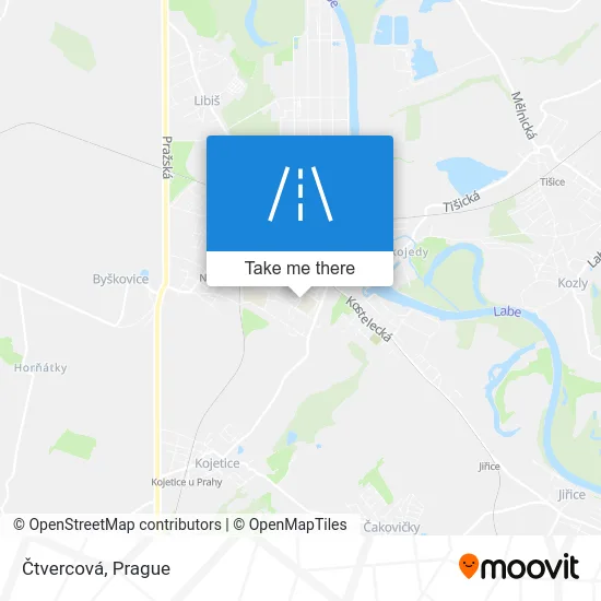 Карта Čtvercová