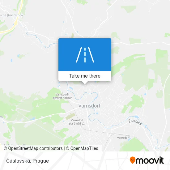 Карта Čáslavská