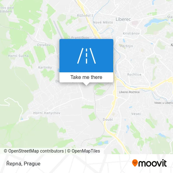 Карта Řepná