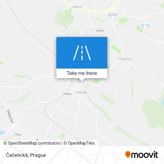 Карта Čečelická