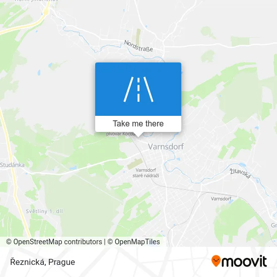 Карта Řeznická