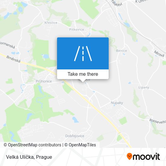 Velká Ulička map