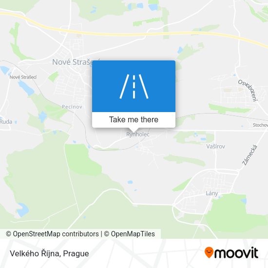 Velkého Října map