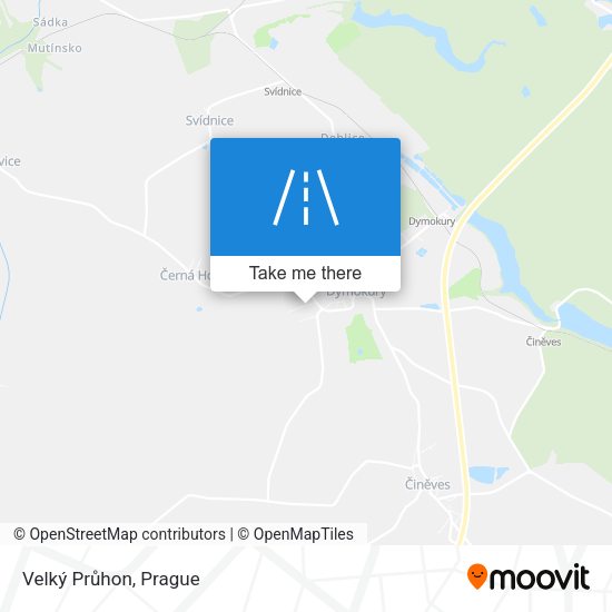 Velký Průhon map