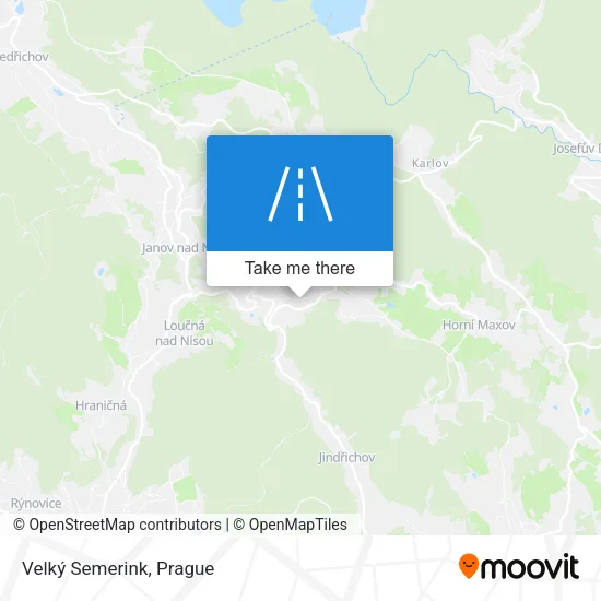 Карта Velký Semerink