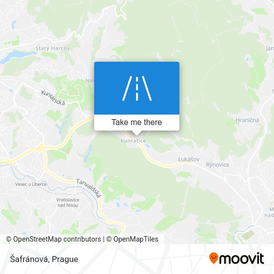 Šafránová map