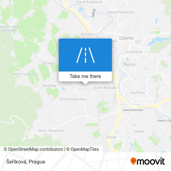 Šeříková map