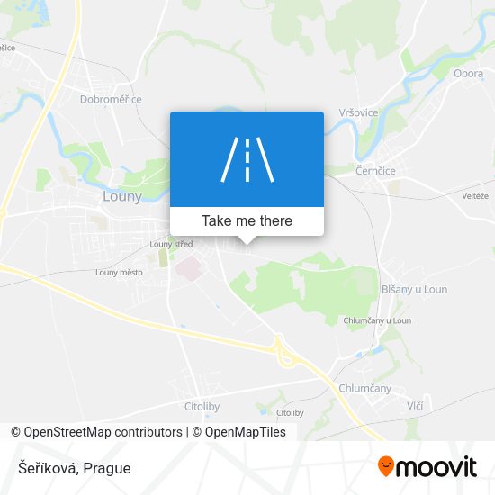 Šeříková map