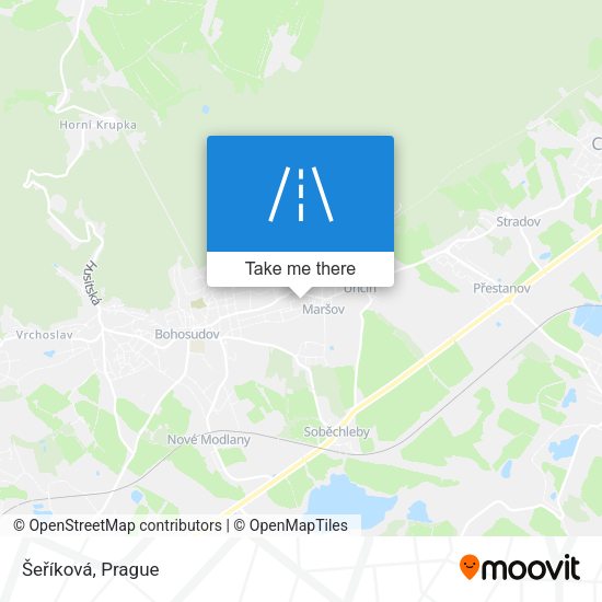Šeříková map