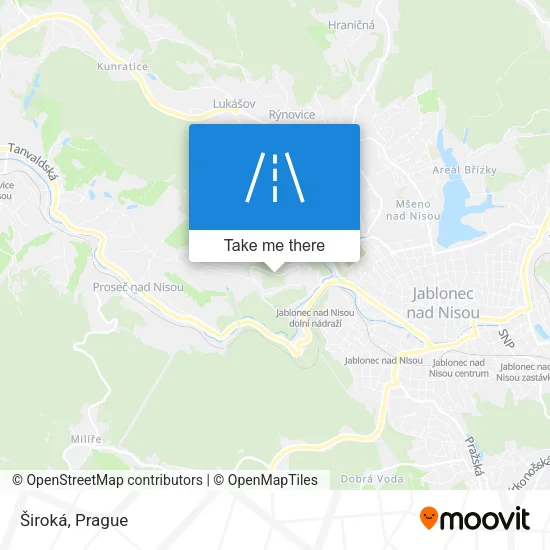 Карта Široká