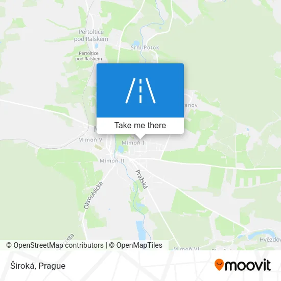 Карта Široká
