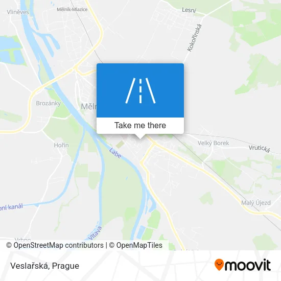 Карта Veslařská