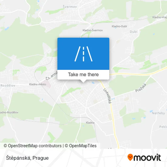 Карта Štěpánská