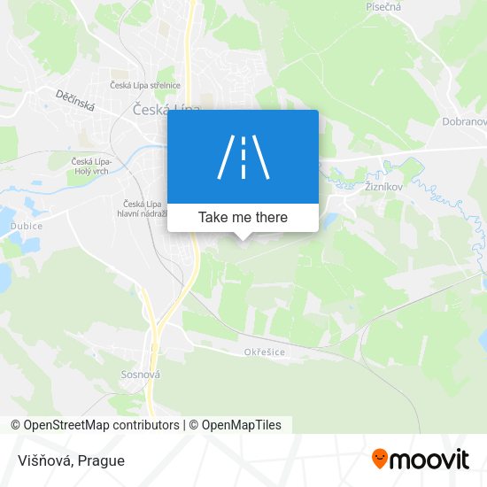 Višňová map