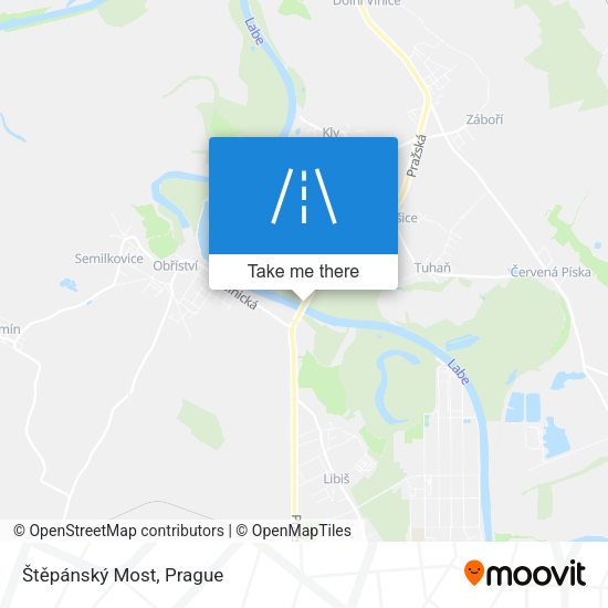 Štěpánský Most map