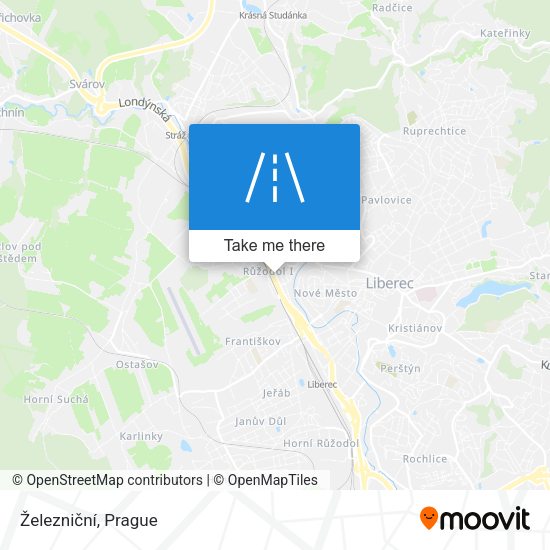 Železniční map