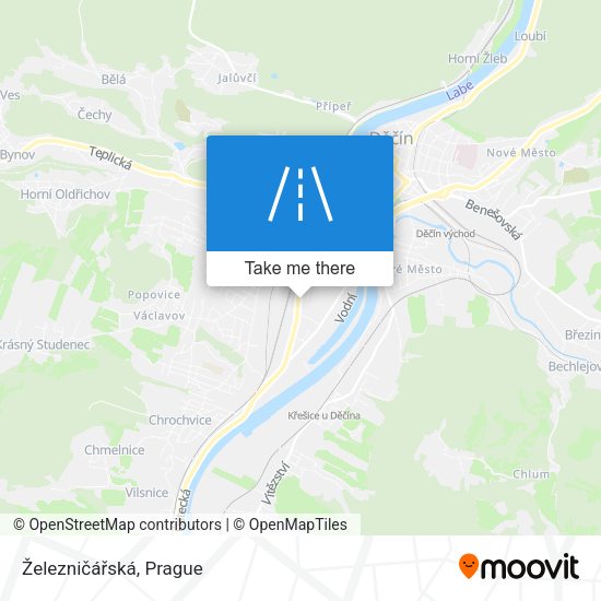 Železničářská map