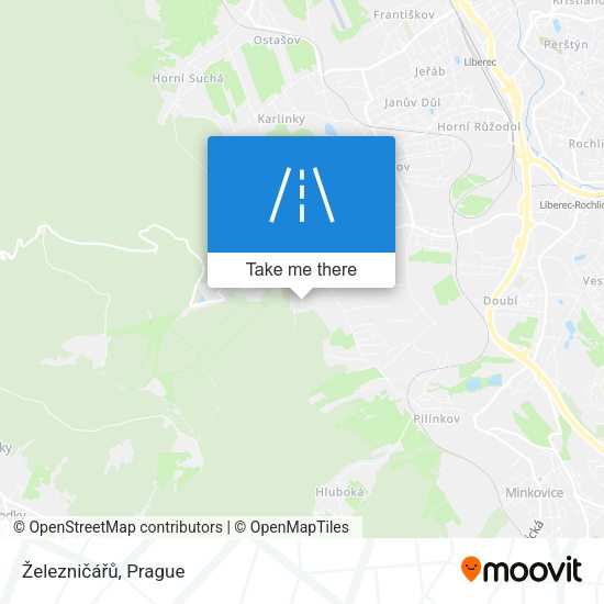 Železničářů map