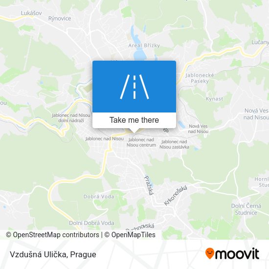 Vzdušná Ulička map