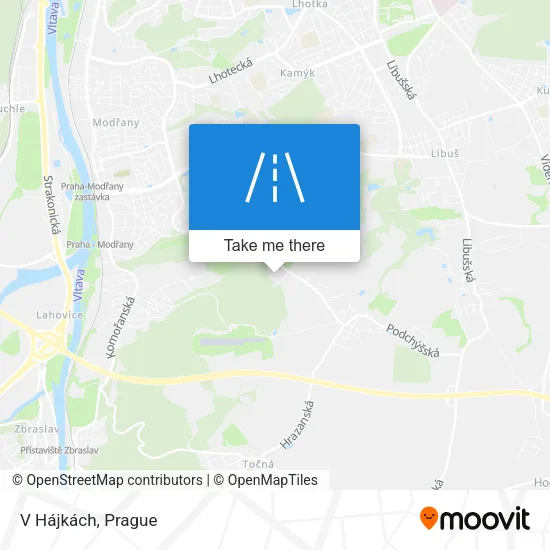 Карта V Hájkách