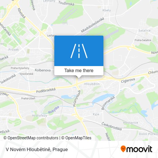 V Novém Hloubětíně map