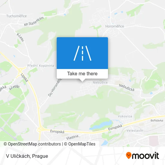 Карта V Uličkách