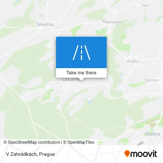 Карта V Zahrádkách