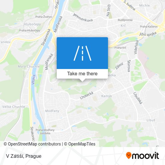 V Zátiší map