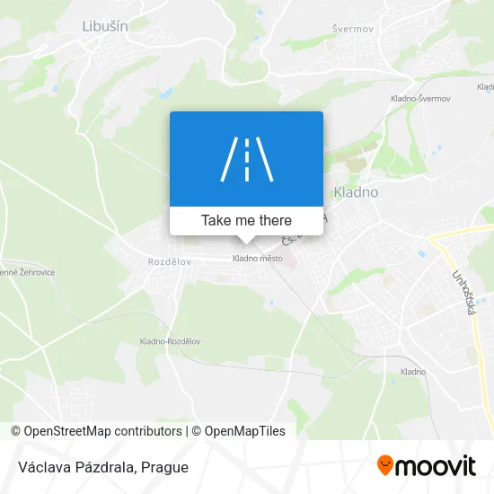 Карта Václava Pázdrala