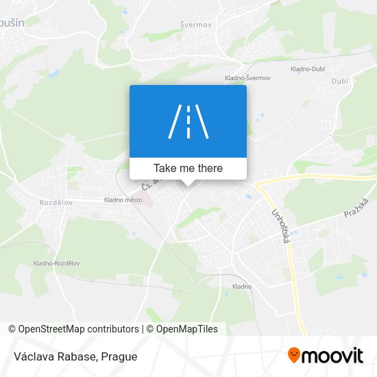 Карта Václava Rabase