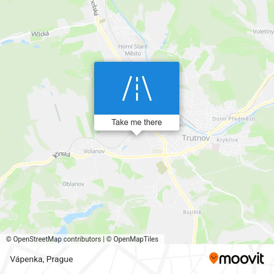 Карта Vápenka