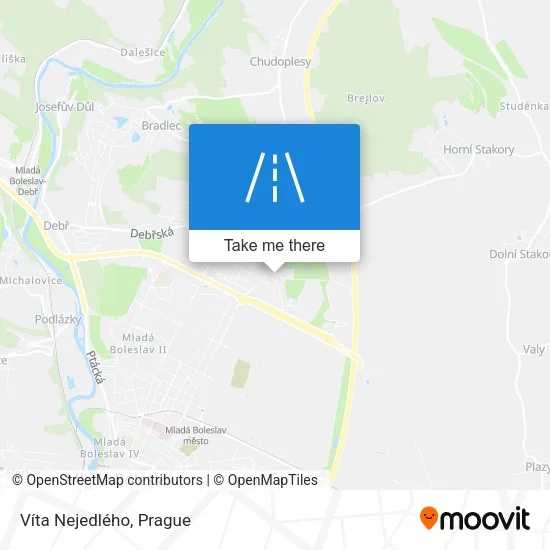 Карта Víta Nejedlého