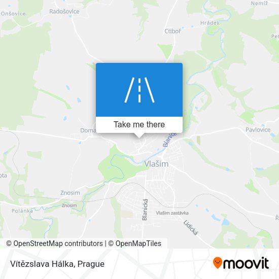 Vítězslava Hálka map