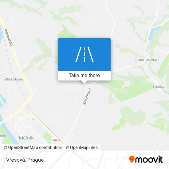 Карта Vřesová
