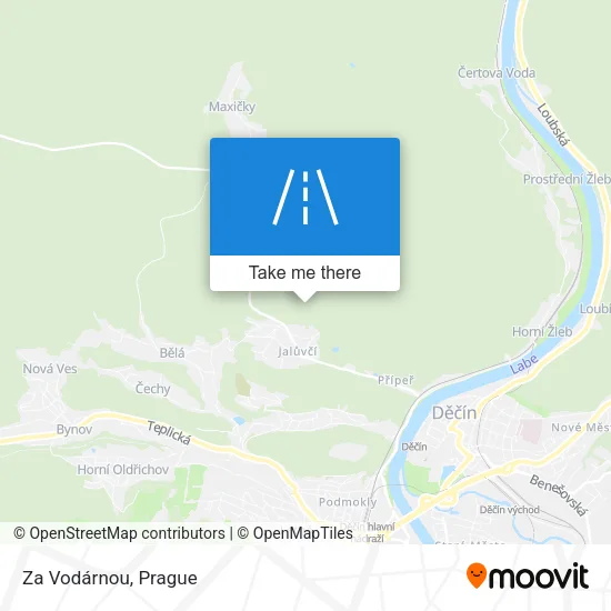 Карта Za Vodárnou