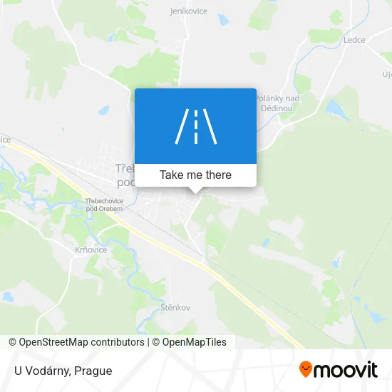 Карта U Vodárny
