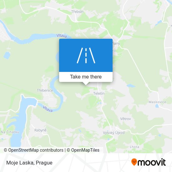 Moje Laska map