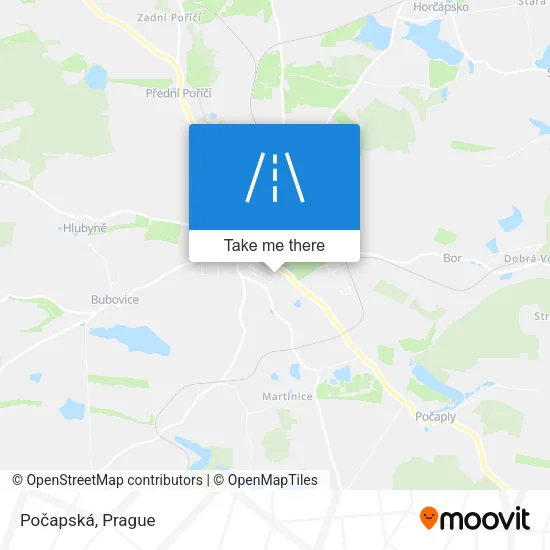 Карта Počapská