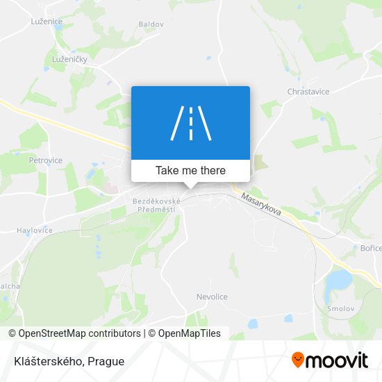 Klášterského map