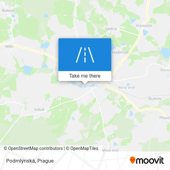 Карта Podmlýnská
