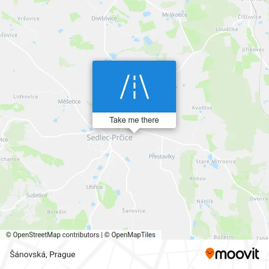 Карта Šánovská