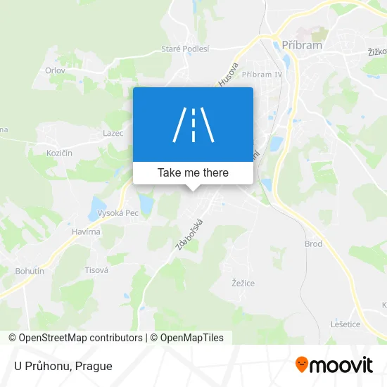 Карта U Průhonu
