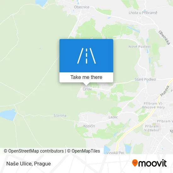 Карта Naše Ulice