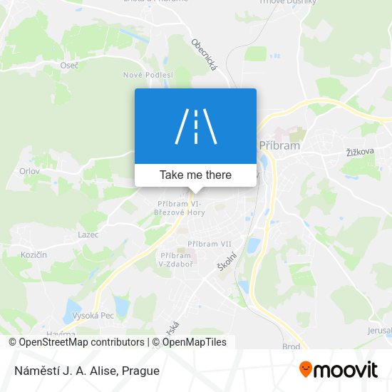Náměstí J. A. Alise map