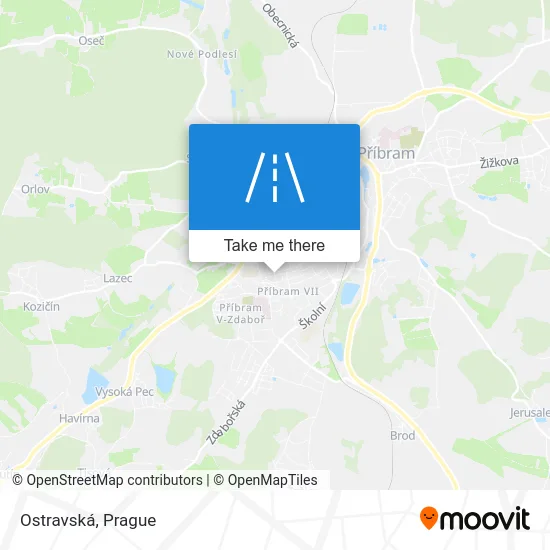 Карта Ostravská