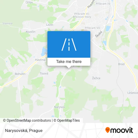 Карта Narysovská