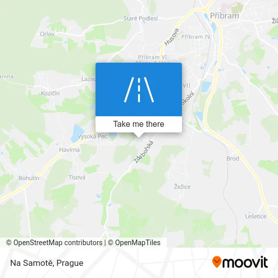 Карта Na Samotě