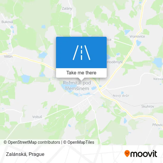 Карта Zalánská